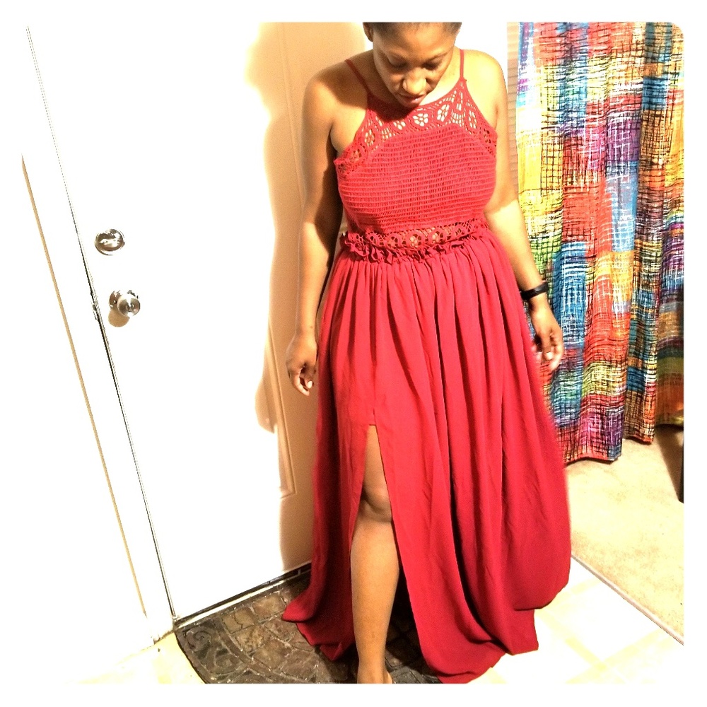 Flirty, red maxi
